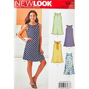 New Look NL6263 naaipatroon jurk 22 x 15 cm
