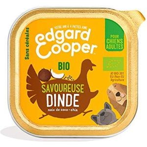 Edgard & Cooper Patée Box voor volwassen honden, zonder granen, gezonde voeding, smakelijke en evenwichtige voeding, hoogwaardige eiwitten (biologisch India, 100 g x 17)