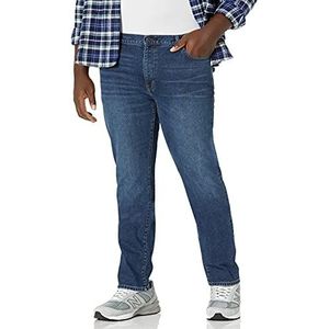 Amazon Essentials Jean extensible pour homme, coupe skinny, délavé moyen, 78,7 x 71,1 cm (l x L)