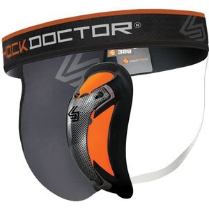 ShockDoctor - Beschermende toque met Ultra Carbon Flex Cup voor heren, grijs/zwart, maat M (81,3 - 86,4 cm)
