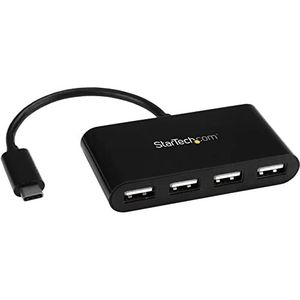 StarTech.com 4-poorts USB-C hub, mini-hub, USB type C hub, USB C tot 4x USB-A, USB 2.0 (ST4200MINIC)