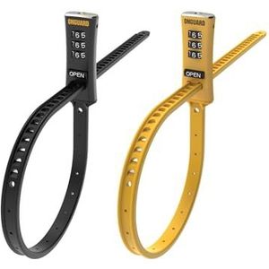 Wanmxinein Onguard Zip 8079 kabelslot, 56 cm, zwart/geel, 2 stuks