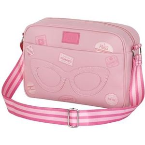 Barbie Travel Fashion schoudertas, roze, 34 x 23 cm, roze, één maat, modieuze schoudertas, Roze, Modieuze schoudertas