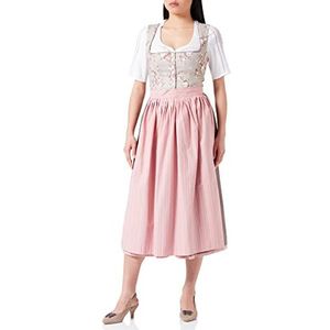 BERWIN & WOLFF TRACHT FOLKLORE LANDHAUS 826075 Damesjurk, taupe met roze