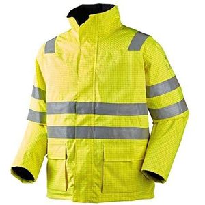 JAK Workwear 11-12136-073-04 Model 12136 EN ISO 1149-5 Antiflame Parka, geel, XL maat, Geel.