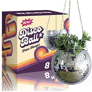 DADO Disco bloempot voor kamerplanten - Disco bal plantenhanger - unieke bloempotten - boho bloempot om op te hangen - kamerplanten plantenbakken