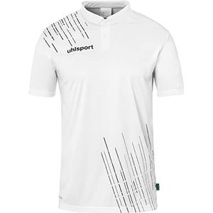 Uhlsport Score Polo Heren - Wit Zwart