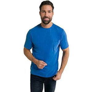 JP 1880 T-shirt, slub, kledingstuk Dyed, borstzak voor heren, Clématit Blauw