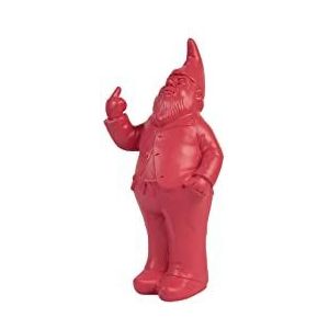 Fisura - Originele spaarpot ""Gnome"" - grote spaarpot in vorm - grappige spaarpot als geschenk - spaarpot rood - afmetingen: 27 x 13 x 8 cm - materiaal: polyhars