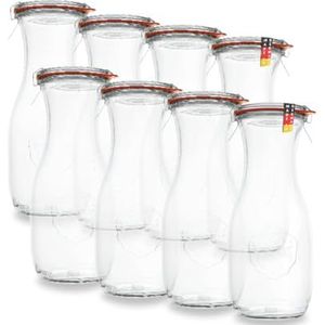 flaschenbauer.de Glazen weckpot, 500 ml, transparant