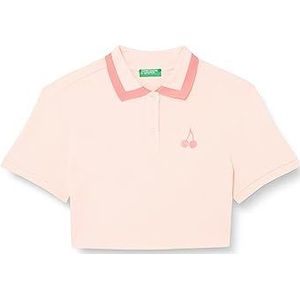 United Colors of Benetton Polo Femme, Rose Pastel 26p, S