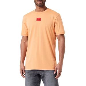 HUGO T-shirt voor heren, Medium Oranje 811