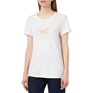 MUSTANG Alexia C Print Dames T-Shirt WHISPER WHITE 2013, M, White 2013