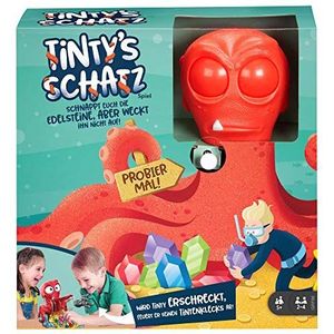 Mattel Games Octopus au Treasure, gezelschapsspel voor kinderen vanaf 5 jaar, Duitse versie, GRF96