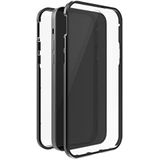 Black Rock - 360 graden glazen hoes compatibel met Apple iPhone 13 Pro I telefoonhoes met magneetsluiting, transparante hoes met zwart frame)