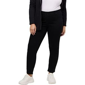 Ulla Popken Grote maten dames grote maten | Jeggings, broek, jeans leggings | slim fit, skinny | rundum-rubber, stretch comfort | tot maat 120 |, zwart.