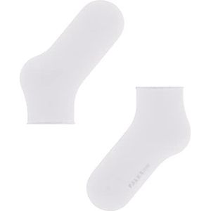 FALKE Dames Cotton Touch korte sokken, ademend, duurzaam, dun, effen, glanzende kleur, elegant, platte teennaad voor dagelijks gebruik, 1 paar, Wit 2000 nieuw - milieuvriendelijk