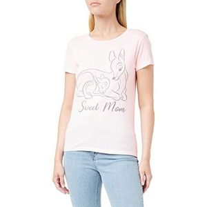 Bambi Wodbambts014 T-shirt voor dames (1 stuk), Roze
