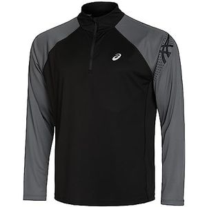 ASICS 154588-0773 T-shirt met lange mouwen voor heren, Performance Black/Carrier Grey