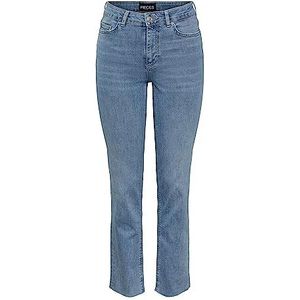 PIECES PCDELLY MW ANKL LB124 NOOS BC jeansbroek lichtblauw 32 L, jeansblauw, 32W / 32L, Jeansblauw licht