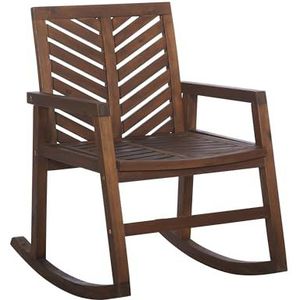 WE Furniture AZWVINRCDB Rocking Chair donkerbruin