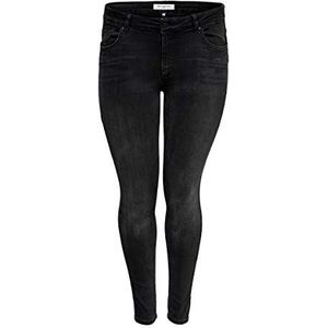 ONLY Carmakoma Carwilly Reg Black ESS skinny jeans voor dames, zwart (Black Black), 44, Zwart (zwart)