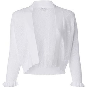 Calvin Klein Dames open gebreide jurk, wit, XL, Wit