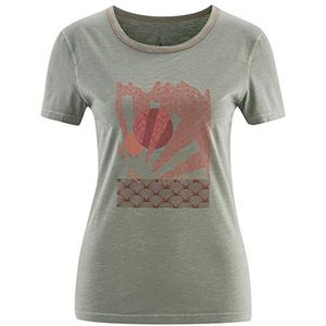 Red Chili Wo Satori T-shirt voor dames, Tea Grijs