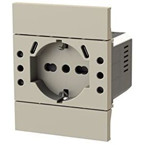 4Box - USB P503 inbouwstopcontact compatibel met Bticino® LivingNow™ zand