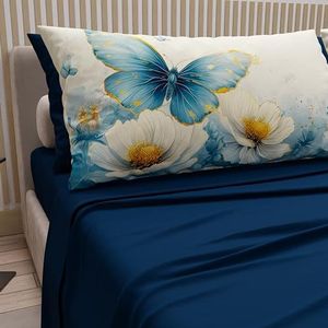 PETTI Artigiani Italiani - Katoenen beddengoed met kussenslopen, digitale print, 100% Made in Italy