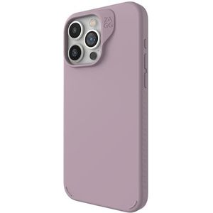 ZAGG Manhattan Snap Hoes voor iPhone 15 Pro Max – hoogwaardige siliconen hoes voor iPhone, duurzaam grafeen materiaal, glad oppervlak met comfortabele golvende grip, hoes