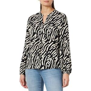 s.Oliver 2138963 Damesblouse met lange mouwen en volledige print, 99A4