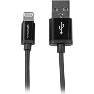 StarTech.com Apple Lightning naar USB-kabel voor iPhone, iPod, iPad, 15 cm, zwart