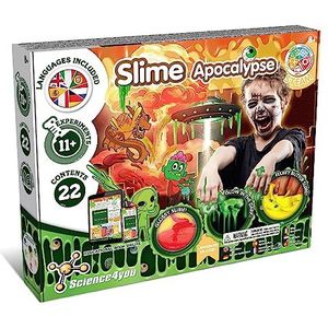 Science4you Apocalypse slijmset – slijmset voor kinderen, veel ASMR-bevredigende objecten: pluizig slijm, butter slijm DIY en nog veel meer, spelletjes, plezier, cadeau voor jongens en meisjes van 8