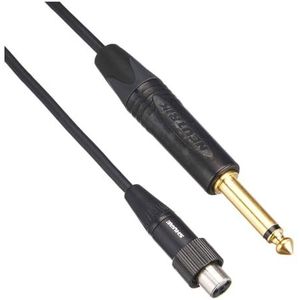 Shure WA305 6.35mm audio kabel Zwart