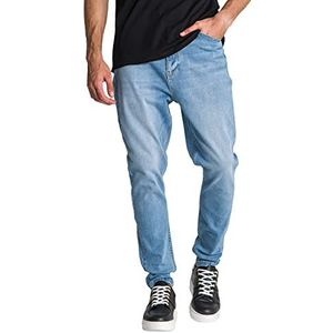 Gianni Kavanagh Light Blue Carrot Leg Jeans Homme, Bleu clair, L