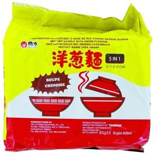 Wei Lih Instant pasta, uiensmaak, 30 verpakkingen à 85 g