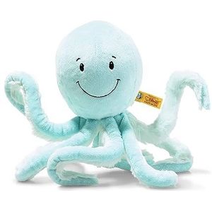 Steiff Soft Cuddly Friends Ockto 063770 pluche dier octopus, zacht, wasbaar, turquoise, 27 cm