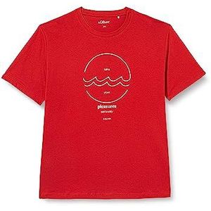 T-shirts, manches courtes, rouge, 4XL