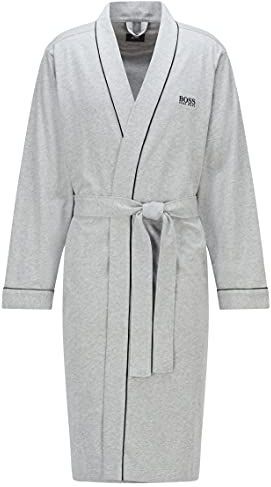 HUGO BOSS heren ochtendjas (dun) - kimono - grijs - Maat: M