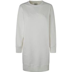 Pepe Jeans Whitney jurk dames, Wit.