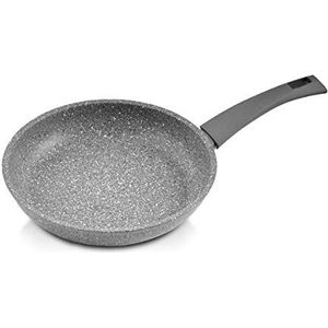 mopitasmartliving MOPITA ROCCIA VIVA pan met antiaanbaklaag, Ø 28 cm, pan voor alle warmtebronnen (zonder inductie), meerlaags, anti-aanbaklaag, 5-laagse krasbestendige coating, softtouch-handgreep,