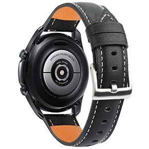 INF Leren band compatibel met Samsung Galaxy Watch 3 41 mm - zwart