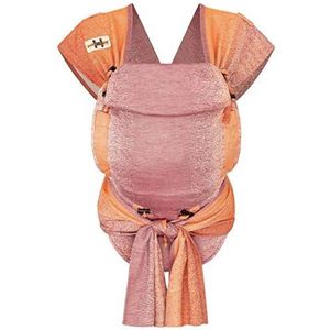 Hoppediz Hop-tye Buckle - babydraagje, halve gesp, Mei Tai I buik- en rugsteun, design Perth Orange Eén maat voor heupen tot 160 cm