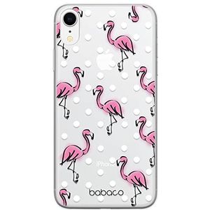 ERT GROUP Beschermhoes voor mobiele telefoon voor Apple iPhone XR, origineel en officieel gelicentieerd product, motief Flamingo 003, perfect aangepast aan de vorm van de mobiele telefoon, gedeeltelijk bedrukt