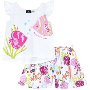 Chicco Compleet: tanktop en korte broek, roze print, 24 maanden, Roze bedrukt