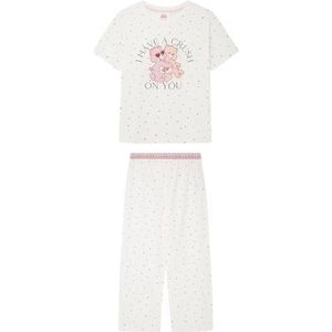 Women'secret Pyjama Capri Multilicense Crush pour femme, Imprimé fond blanc, S