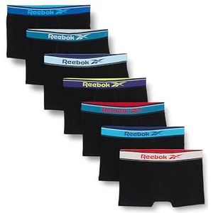 REEBOK Calzoncillos van boxershorts voor heren, zwart/contrast kleur WB, zwart/contrast kleur Wb, L, Zwart/Contrast Colour Wb