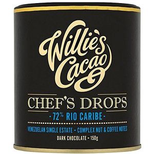 Willie's Cacao Chef's Drops 72 Caribe Rio 150 g (3 stuks)