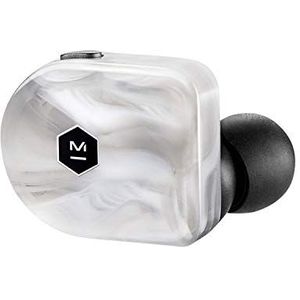 Master and Dynamic MW07 draadloze Bluetooth hoofdtelefoon met oplaadhoes in marmer-wit